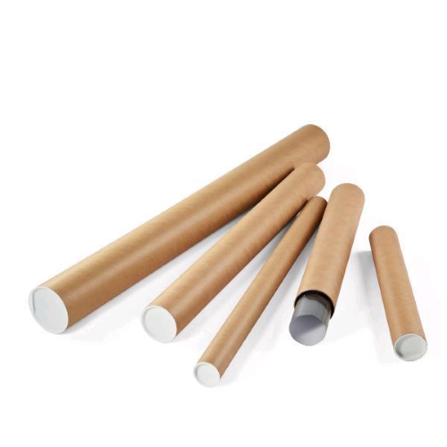 COLOMPAC TUBO CILINDRICO PER SPEDIZIONI IN CARTONE 750X80 mm AVANA CONF 10 Pz.